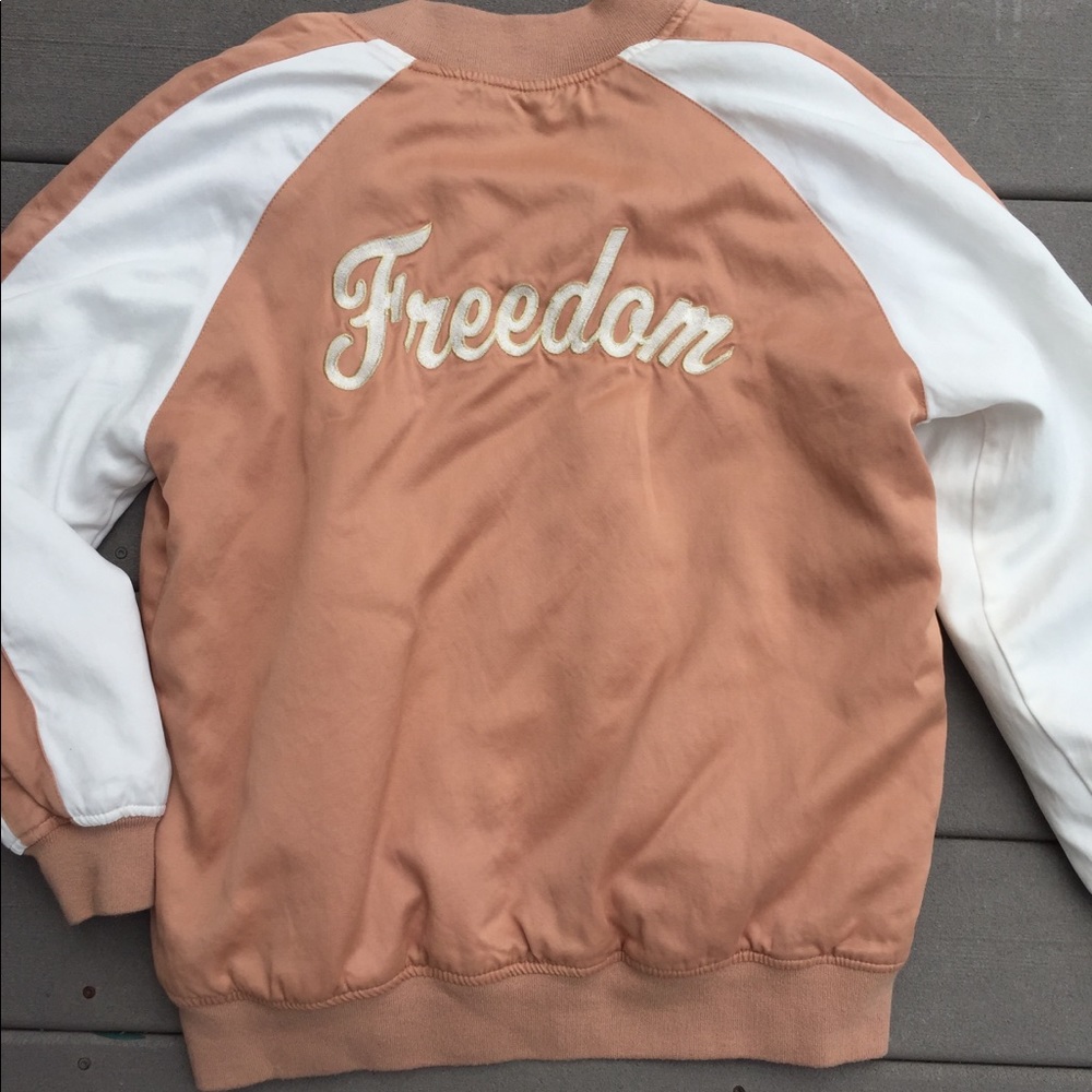 Kendall & Kylie Freedom Satin Bomber Jacket - Picture 5 of 8